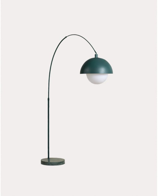 Lampada da Terra in Metallo e Marmo Vivier - Verde Grove