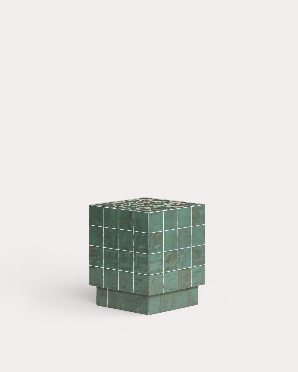 Tavolino Quadrato da Esterno in Ceramica e Cemento (40x40 cm) Nilsi, immagine della galleria 1