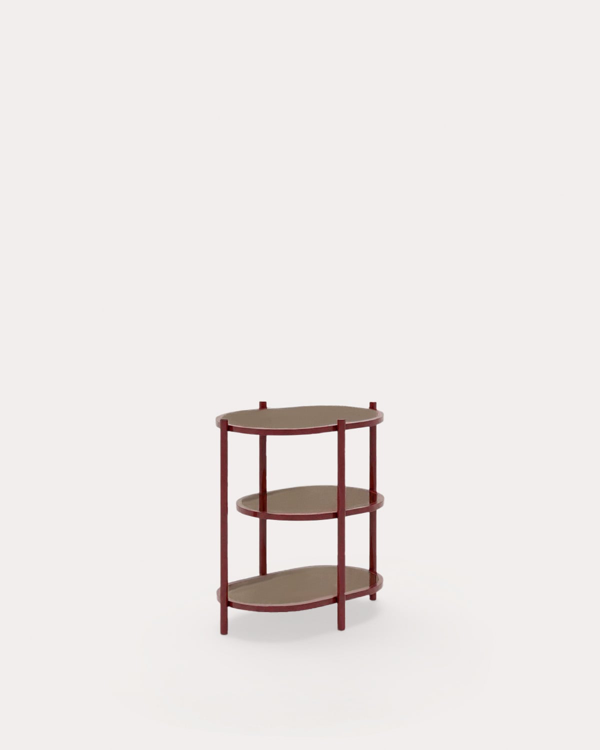 Pack 2 Comodini in Metallo e Vetro Temperato (50x50 cm) Yerry, immagine della galleria 1