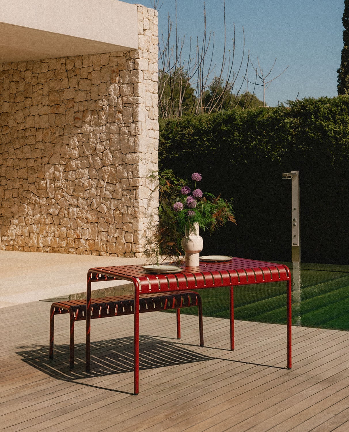 Tavolo da Esterno Rettangolare in Metallo (130x80 cm) Tavo, immagine della galleria 2