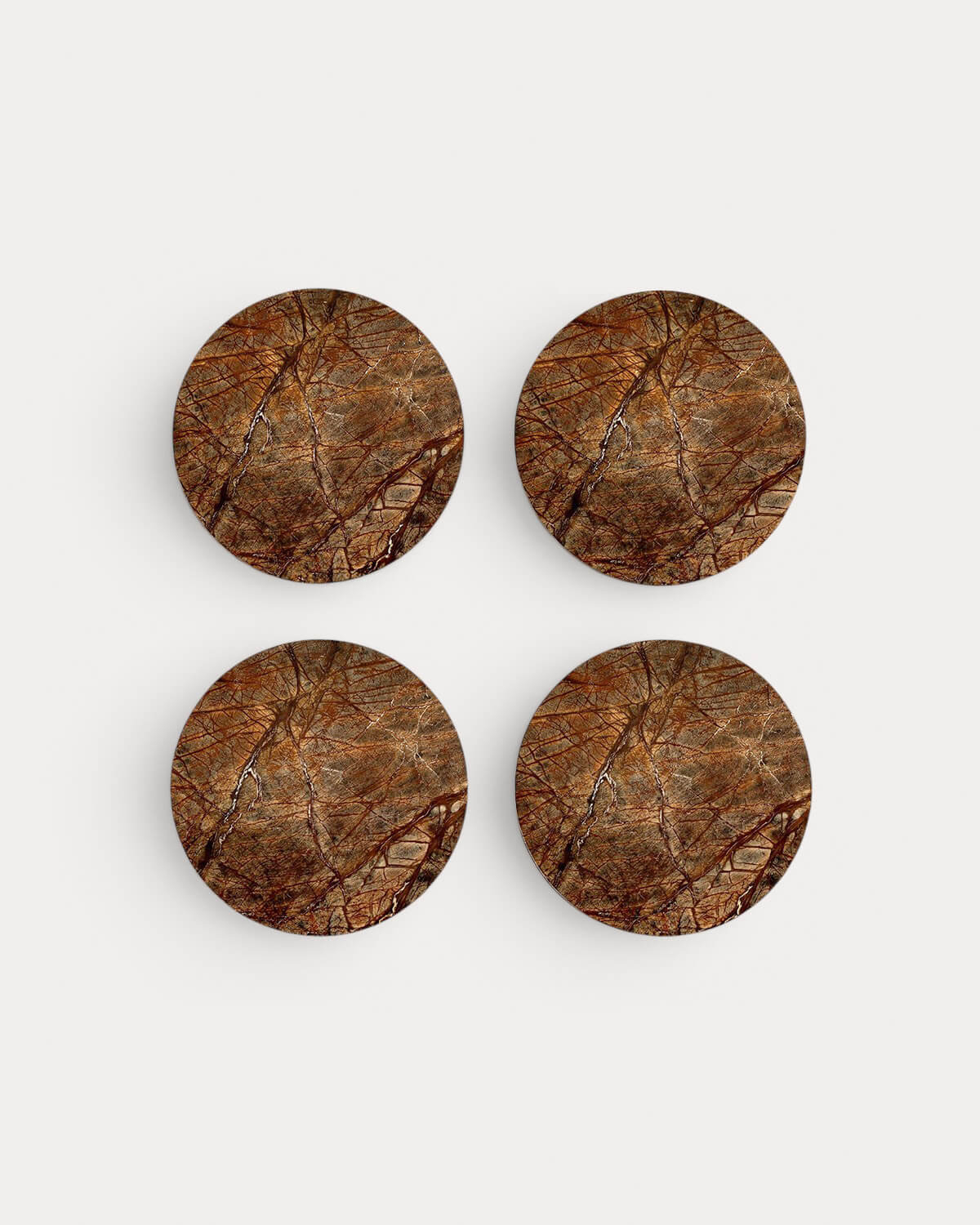 Set di 4 Sottobicchieri Rotondi in Marmo (Ø10 cm) Minao, immagine della galleria 4