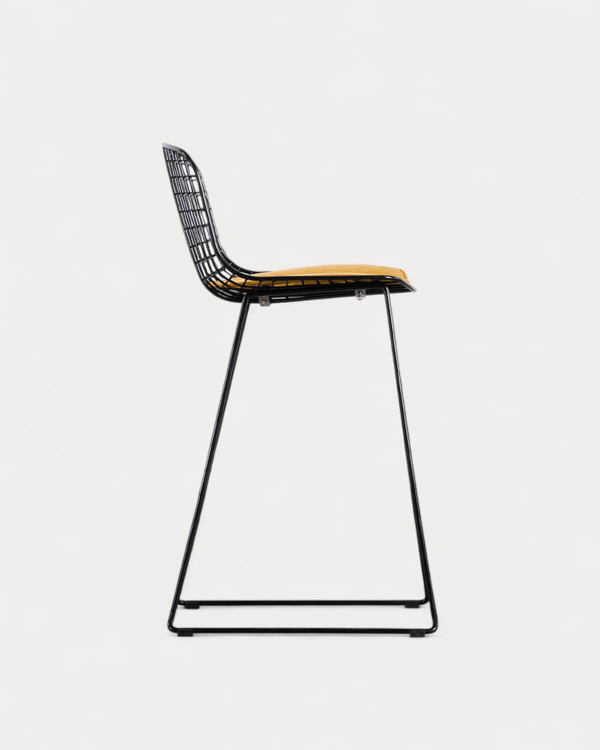 Sgabello Alto in Metallo con Schienale Basso Aras, immagine della galleria 2