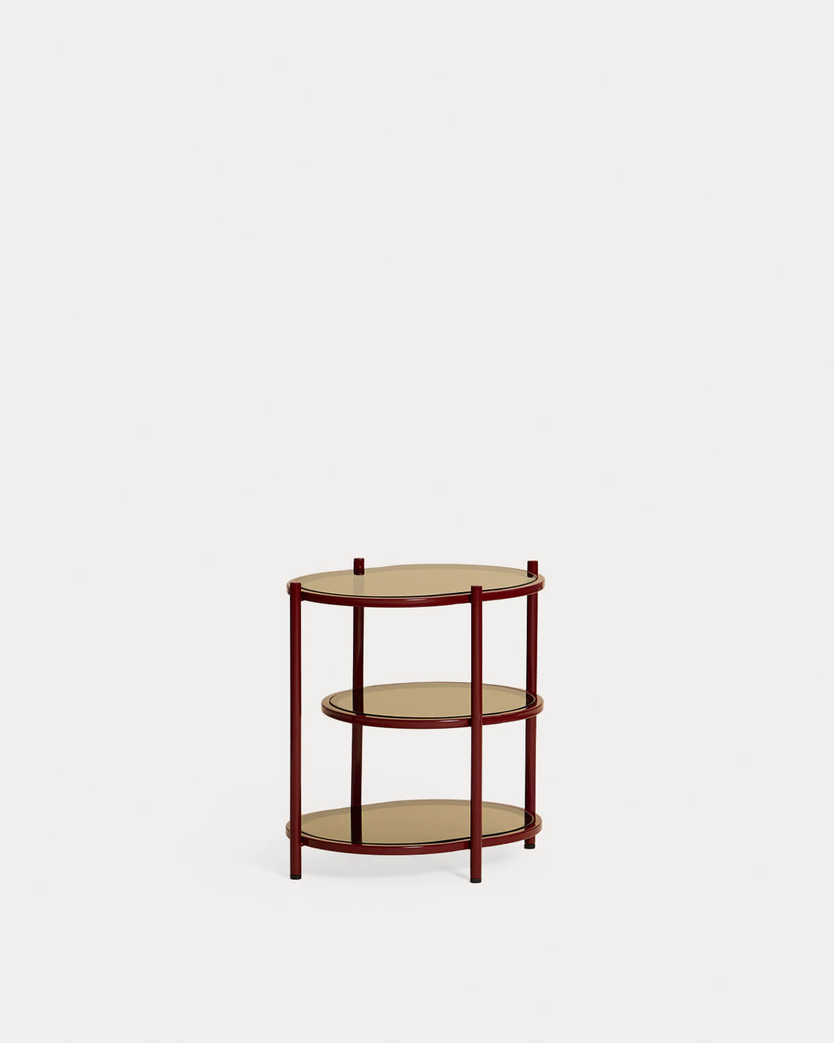 Pack 2 Comodini in Metallo e Vetro Temperato (50x50 cm) Yerry, immagine della galleria 1