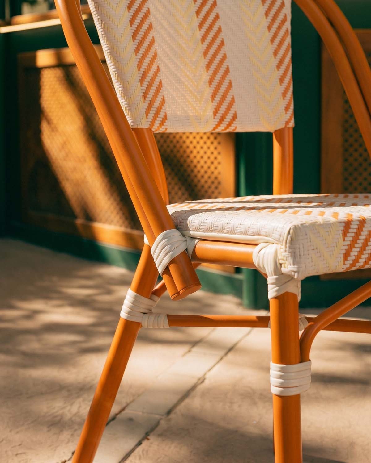 Pack 2 Sedie da Esterno in Alluminio e Rattan Sintetico Yona Bistro, immagine della galleria 3