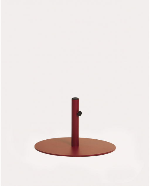 Base rotonda per ombrellone Ø62 cm in metallo Ketyer - Rosso Tinto