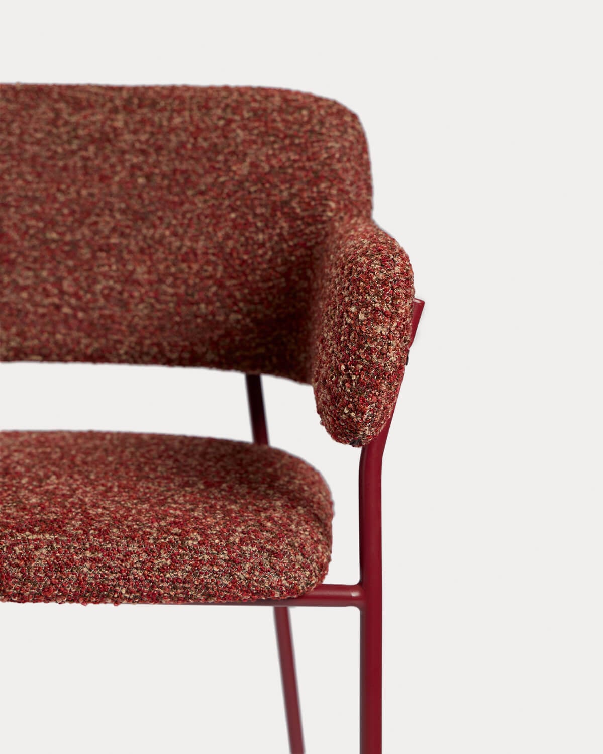 Confezione da 4 sgabelli alti in tessuto e metallo Stana, immagine della galleria 6