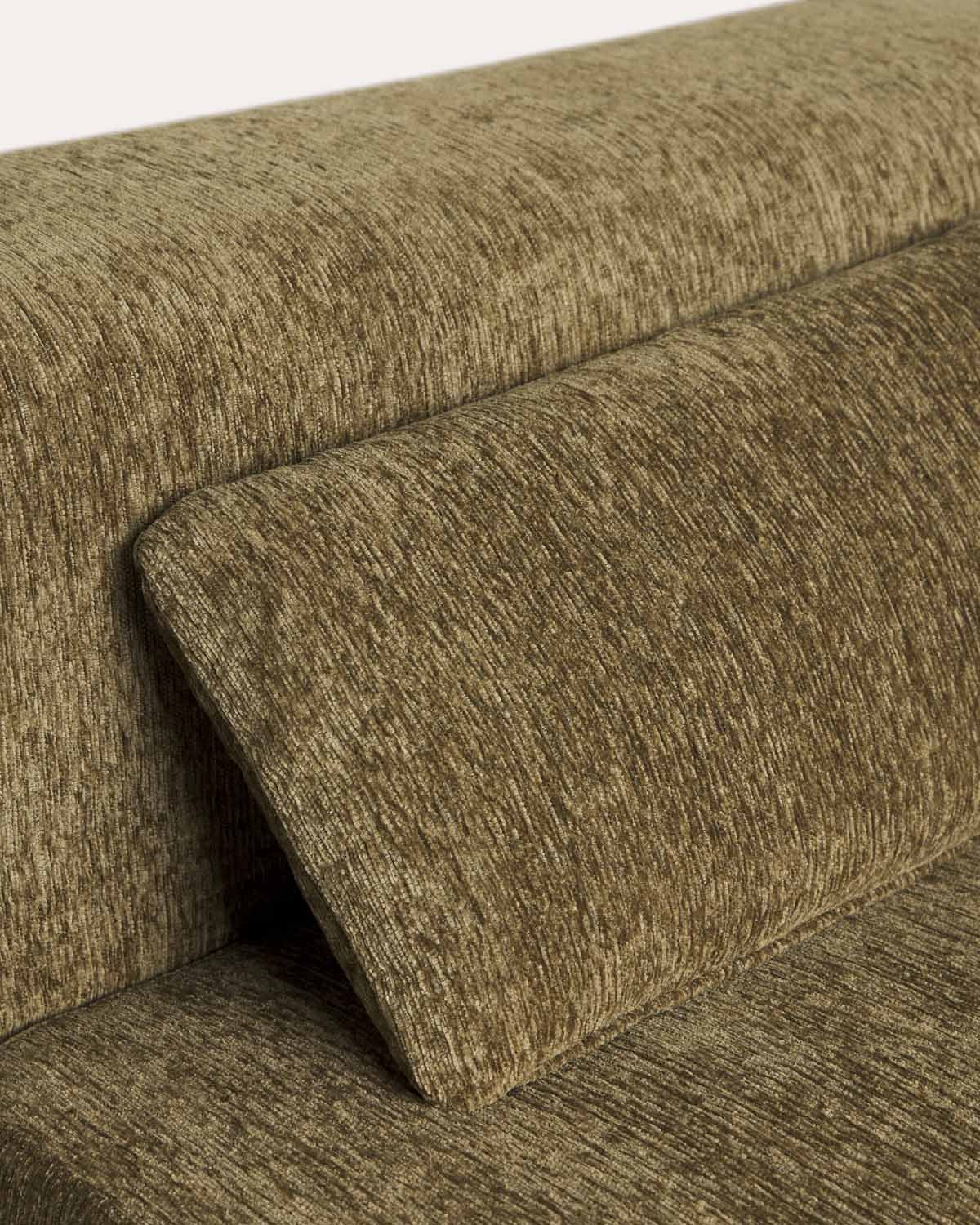Divano modulare sottovuoto a 3 pezzi con 2 moduli chaise longue e modulo centrale in tessuto Rhys, immagine della galleria 6
