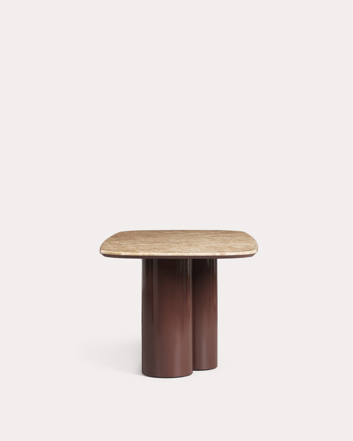 Tavolo da pranzo rettangolare 220x100 cm in marmo e legno Basty, immagine della galleria 3