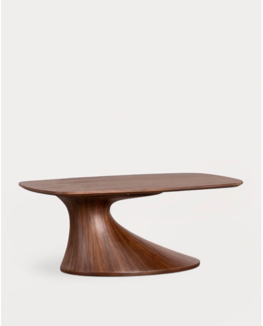 Tavolino Rettangolare in Legno e Fibra di Vetro (130x70 cm) Flawas