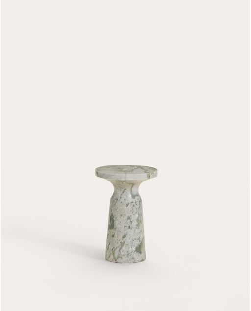 Tavolino rotondo Ø30 cm in marmo Galder