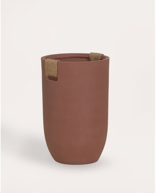 Vaso per piante rotondo alto in cemento Fitonia