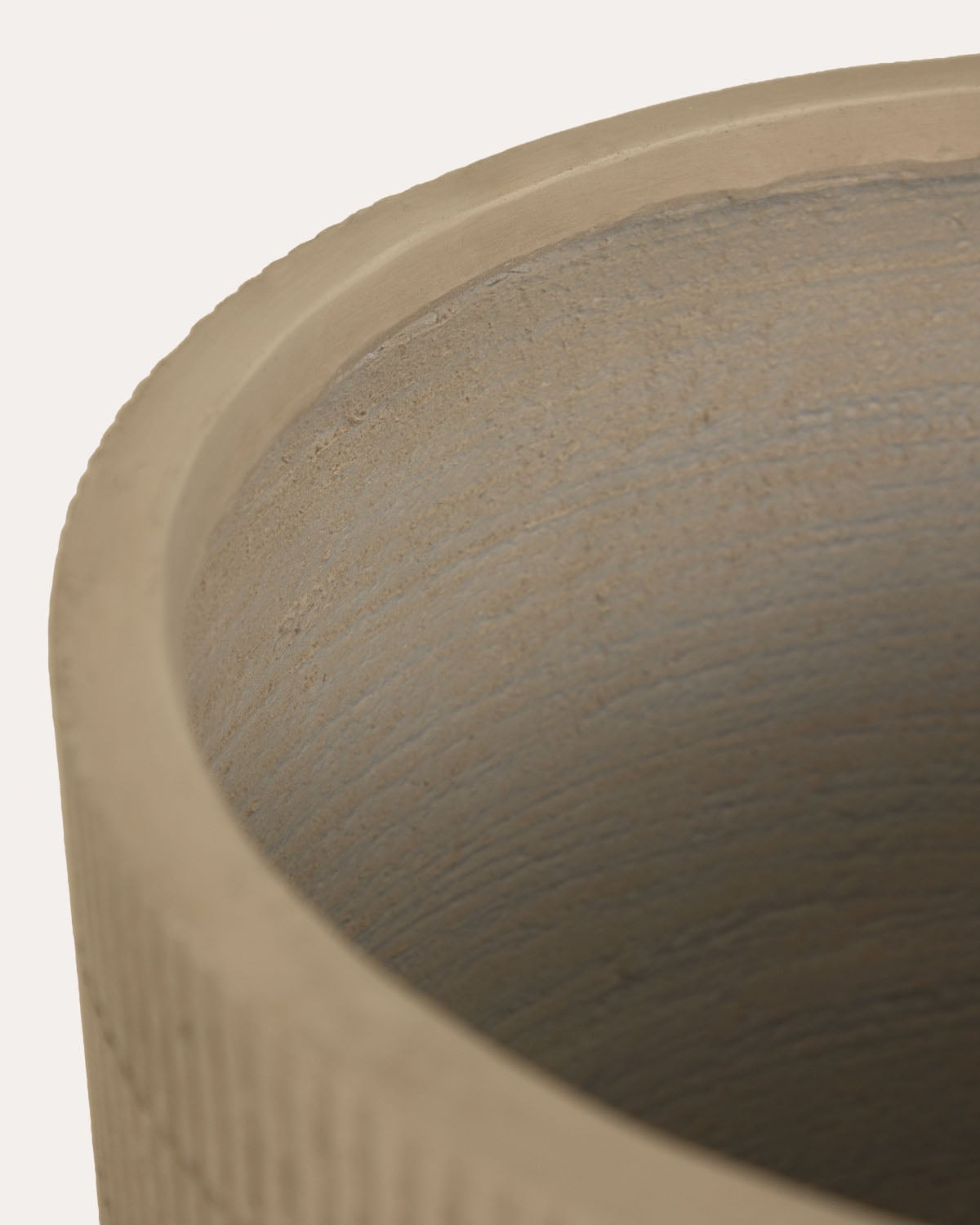 Vaso per piante rotondo in cemento Potos, immagine della galleria 2