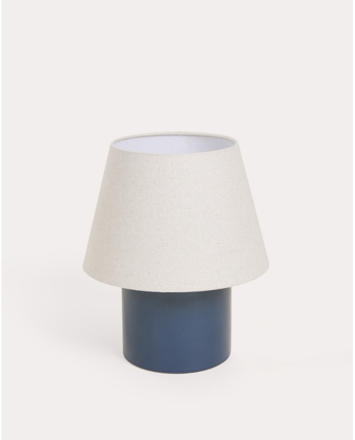 Lampada da tavolo in ceramica e tessuto Haruo