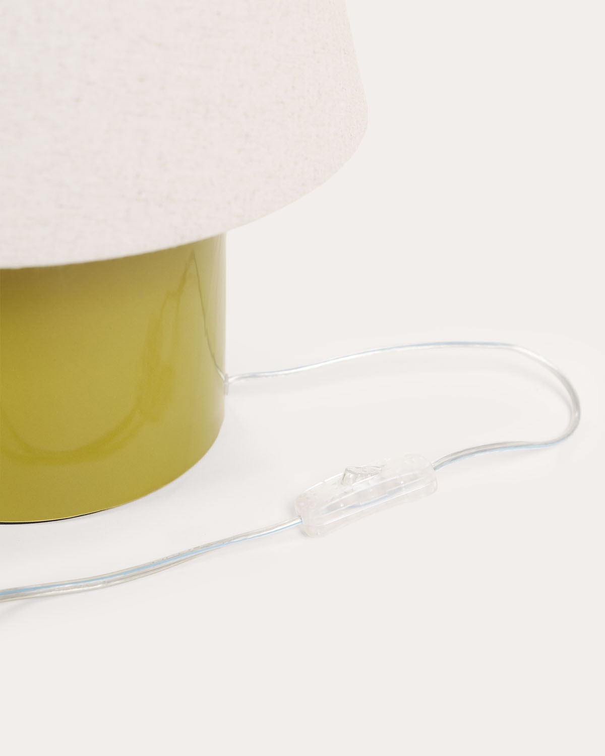 Lampada da tavolo in ceramica e tessuto Haruo, immagine della galleria 4