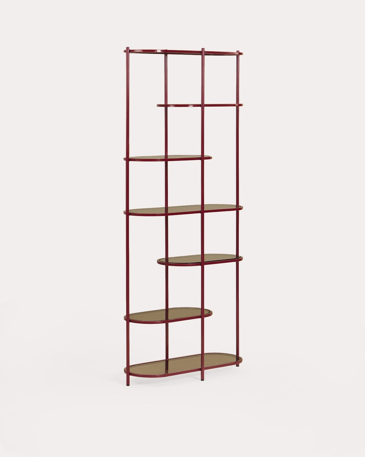 Scaffale 190x85 cm in metallo e vetro temperato Yerry, immagine della galleria 1