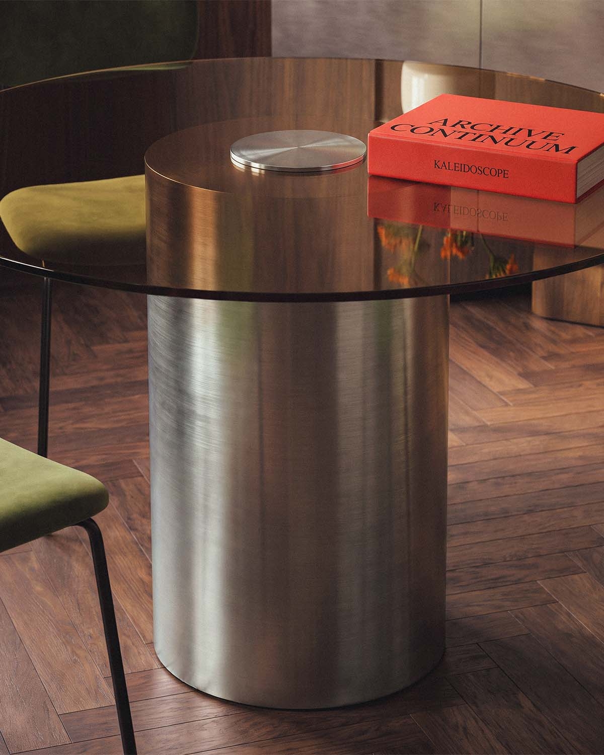 Tavolo da pranzo rotondo Ø130 cm Revna, immagine della galleria 3