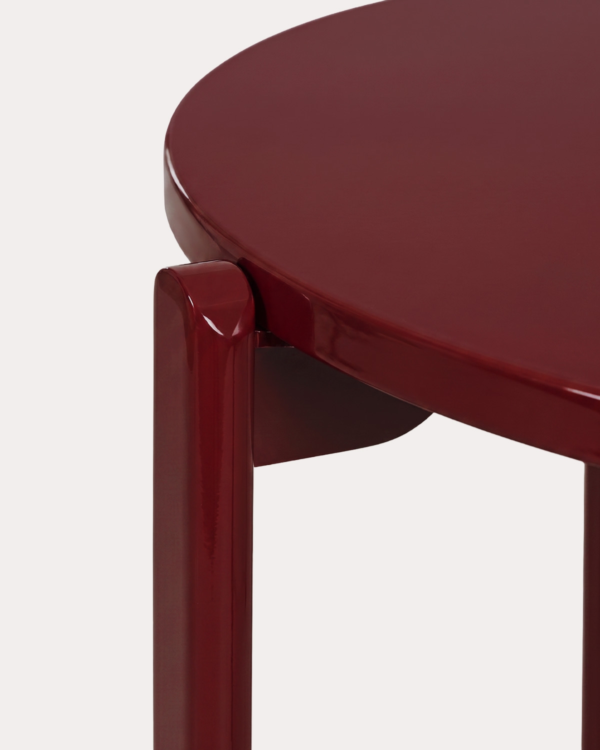 Tavolo da pranzo rotondo Ø100 cm in legno e metallo Biterit, immagine della galleria 6