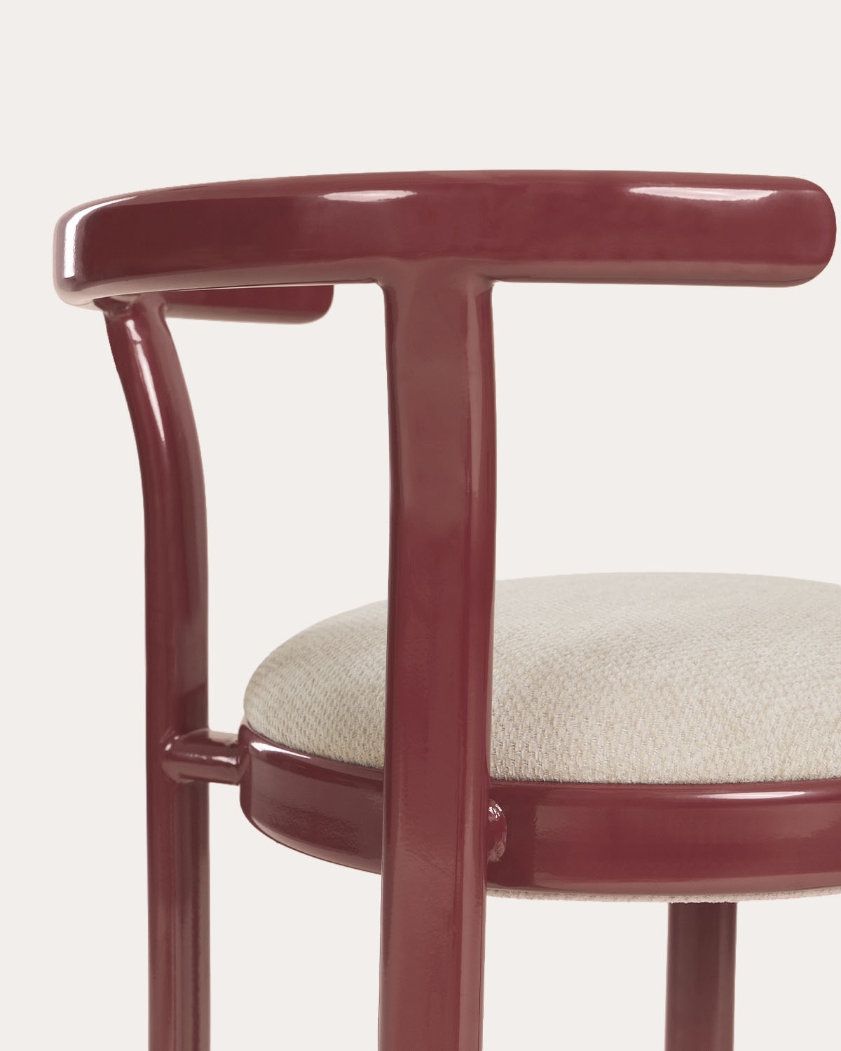 Set da pranzo con tavolo rotondo Ø100 cm e 4 sedie in legno e metallo Biterit, immagine della galleria 6