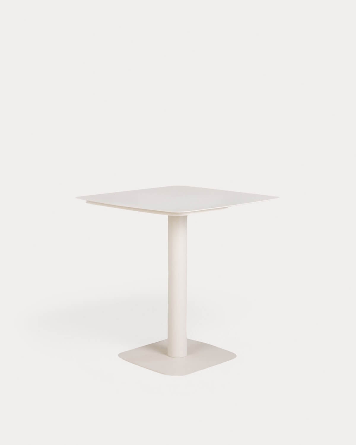 Tavolo da esterno quadrato 70x70 cm in metallo Zoilo, immagine della galleria 1