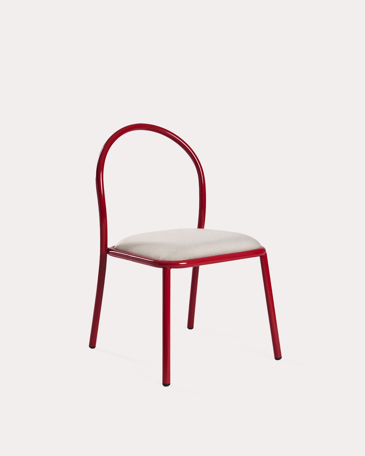 Sedia da pranzo in metallo e tessuto Budy, immagine della galleria 1