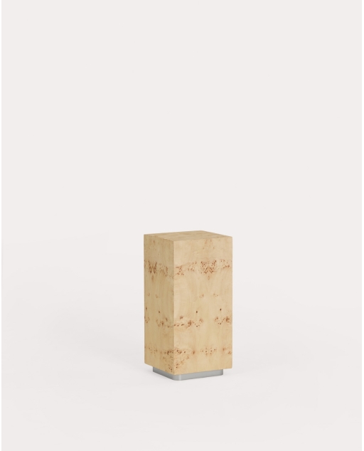 Piedistallo in legno e metallo 35x35 cm Gunar - Marrone Clay