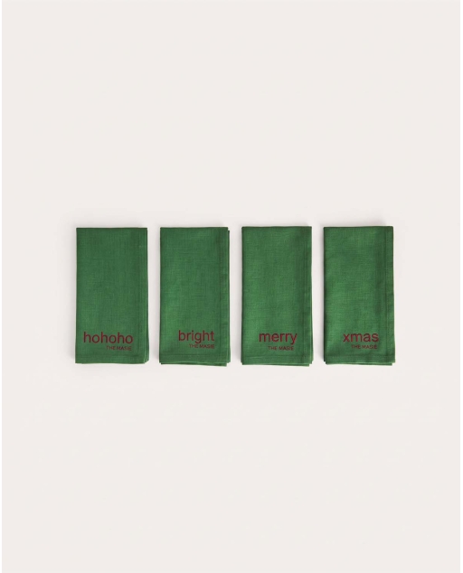 Pack 4 tovaglioli 48x48 cm in tessuto Bunta