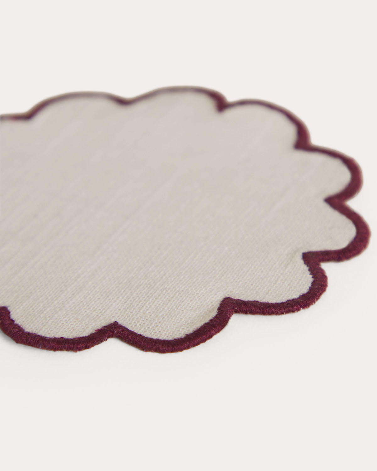 Set di 2 sottobicchieri rotondi Ø10 cm in tessuto Hestia, immagine della galleria 6
