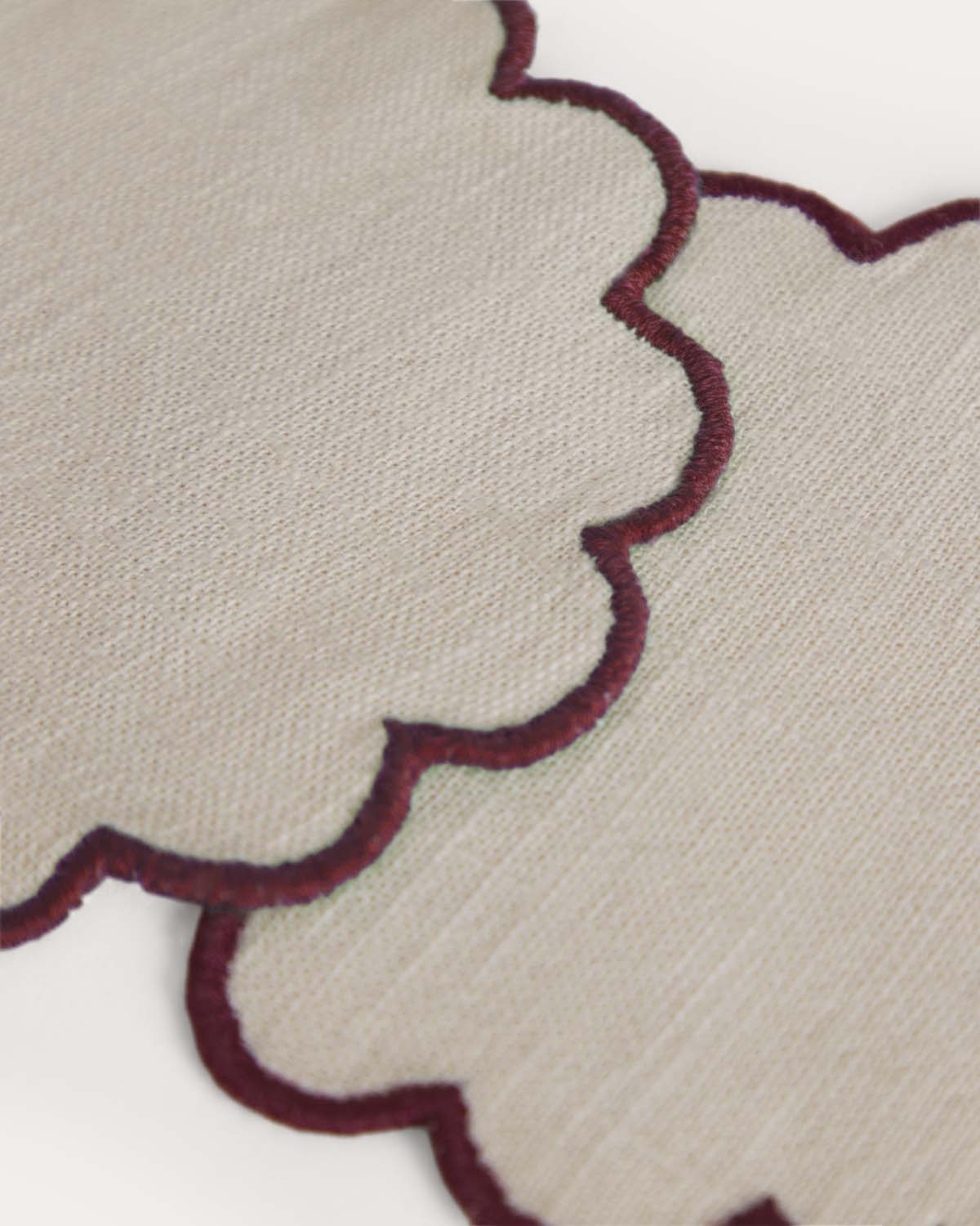 Set di 2 sottobicchieri rotondi Ø10 cm in tessuto Hestia, immagine della galleria 7