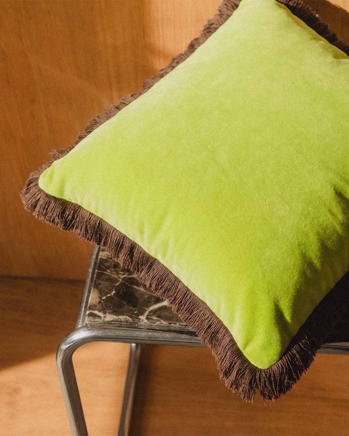Cuscino quadrato in tessuto 50x50 cm Olgha, immagine della galleria 3