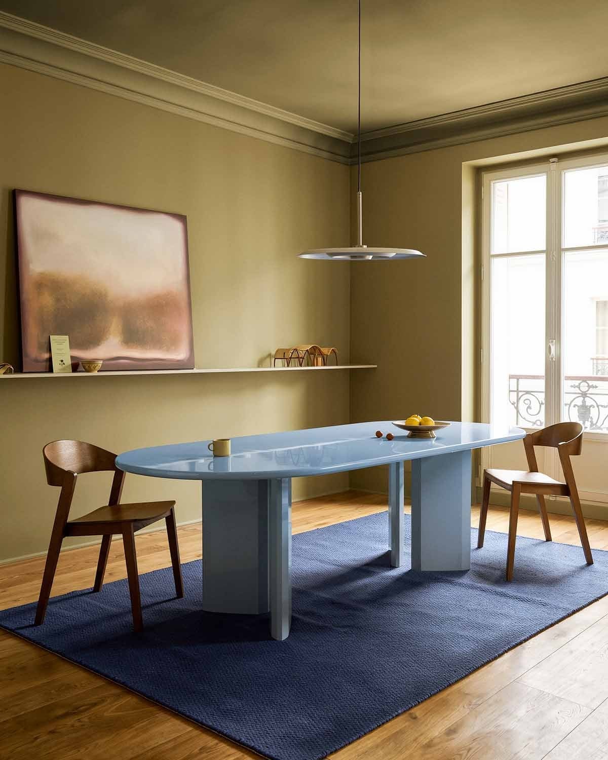 Tavolo da pranzo ovale in legno Marona, immagine della galleria 2