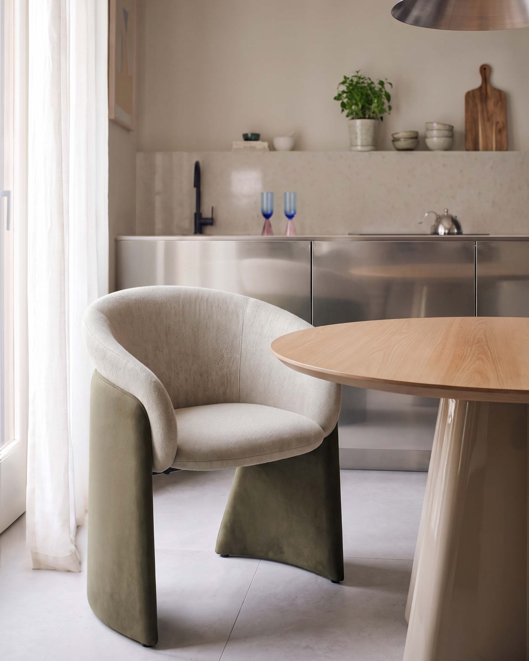 Sedia da pranzo in tessuto Neopola, immagine della galleria 2
