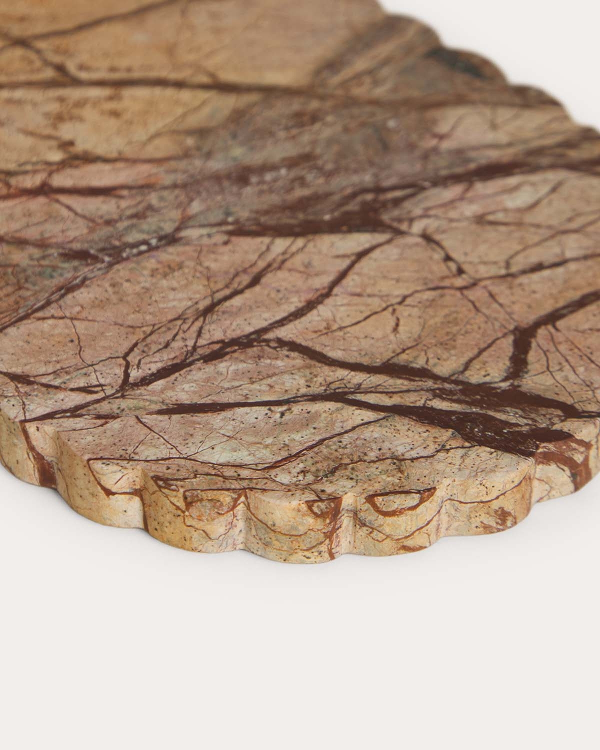 Tagliere e vassoio da portata ovale 30x15 cm in marmo Volga, immagine della galleria 3