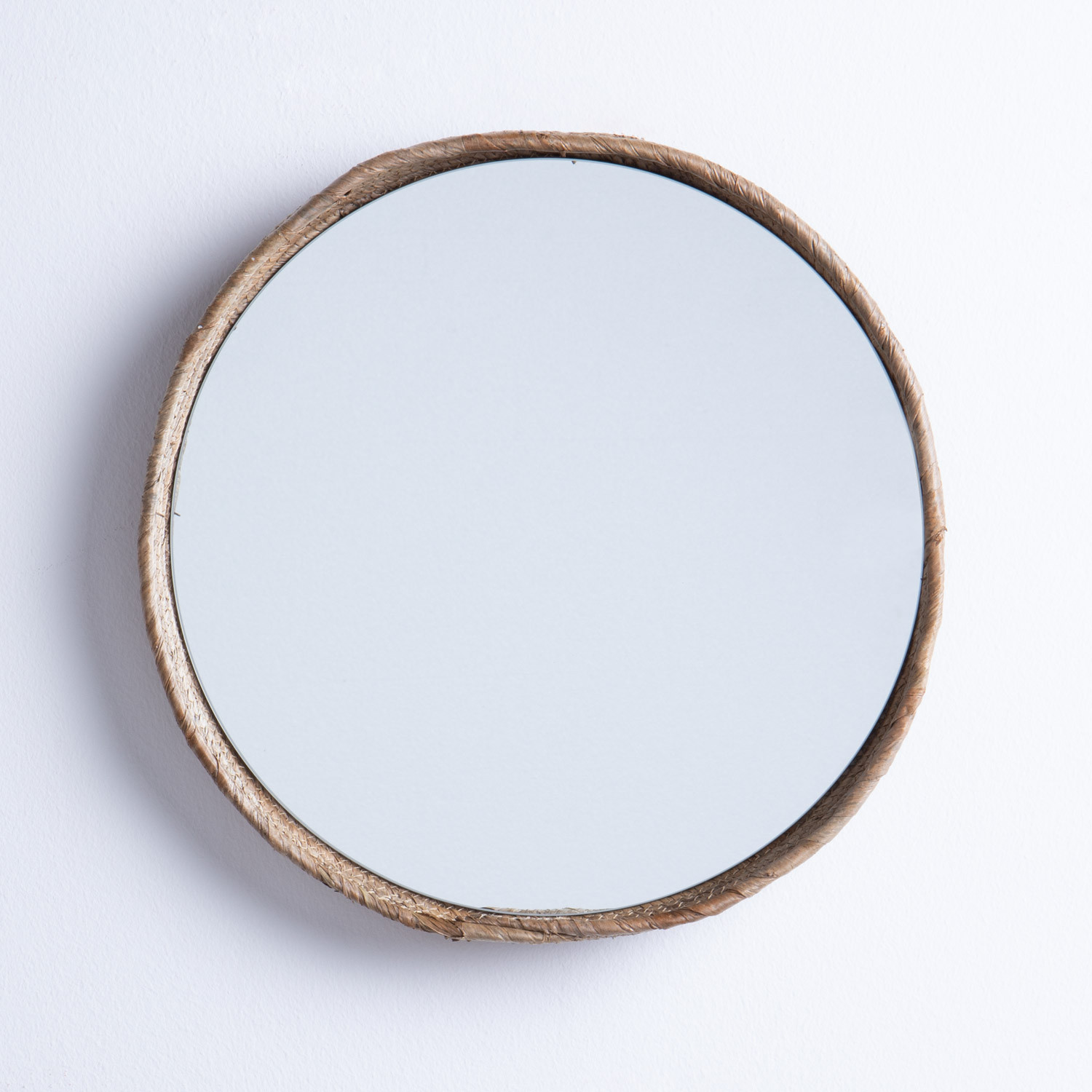 Specchio da Parete Rotondo in Legno (Ø40 cm) Banli, immagine della galleria 1