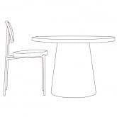 Set di tavolo e sedie da pranzo