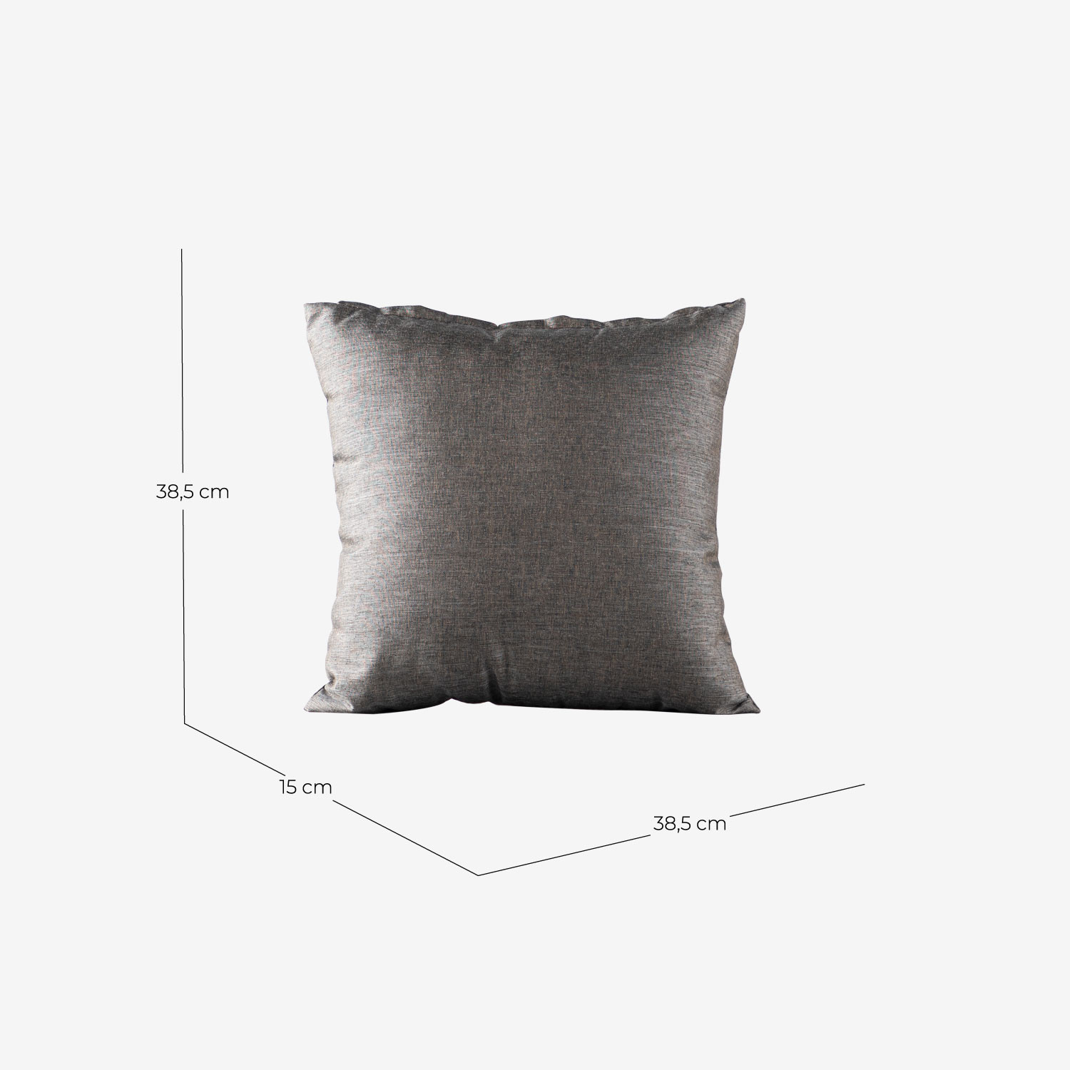 Almofada Exterior Quadrada de Tecido (38,5x38,5 cm) Kreta, Medidas