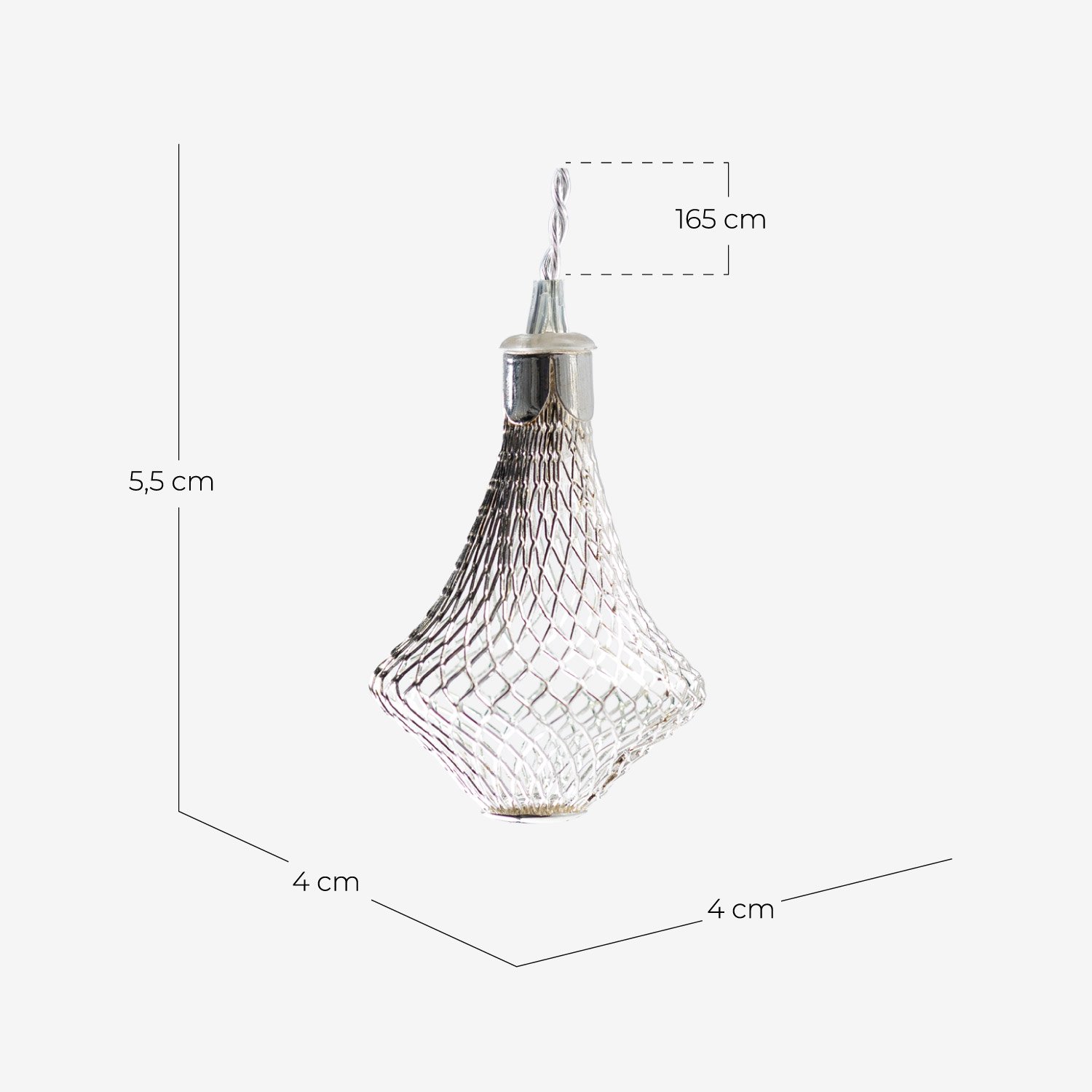 Grinalda Decorativa LED Dimbre , Medidas