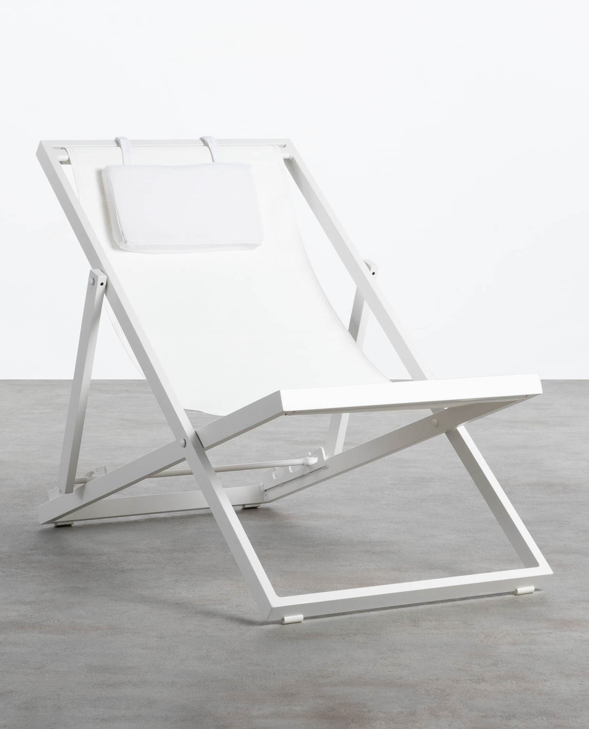 Cadeira Reclinável e Alumínio e Almofada Tecido Rilas, imagem de galeria 1