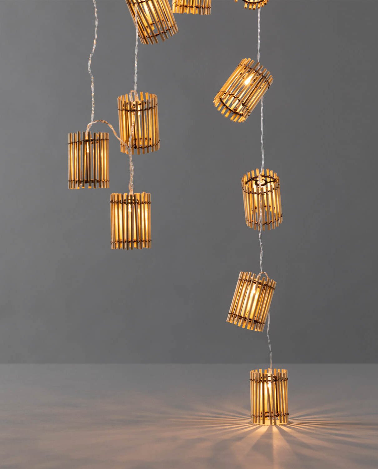 Grinalda Decorativa LED de Bambu Hani, imagem de galeria 2