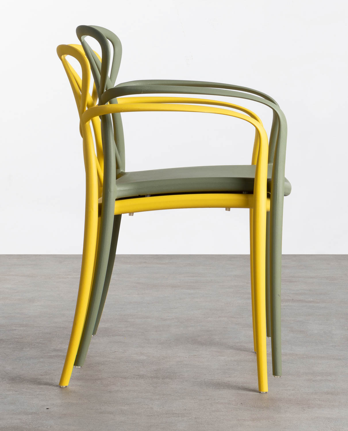 Cadeira de Jantar de Polipropileno com Apoio de Braços Cielo, imagem de galeria 2