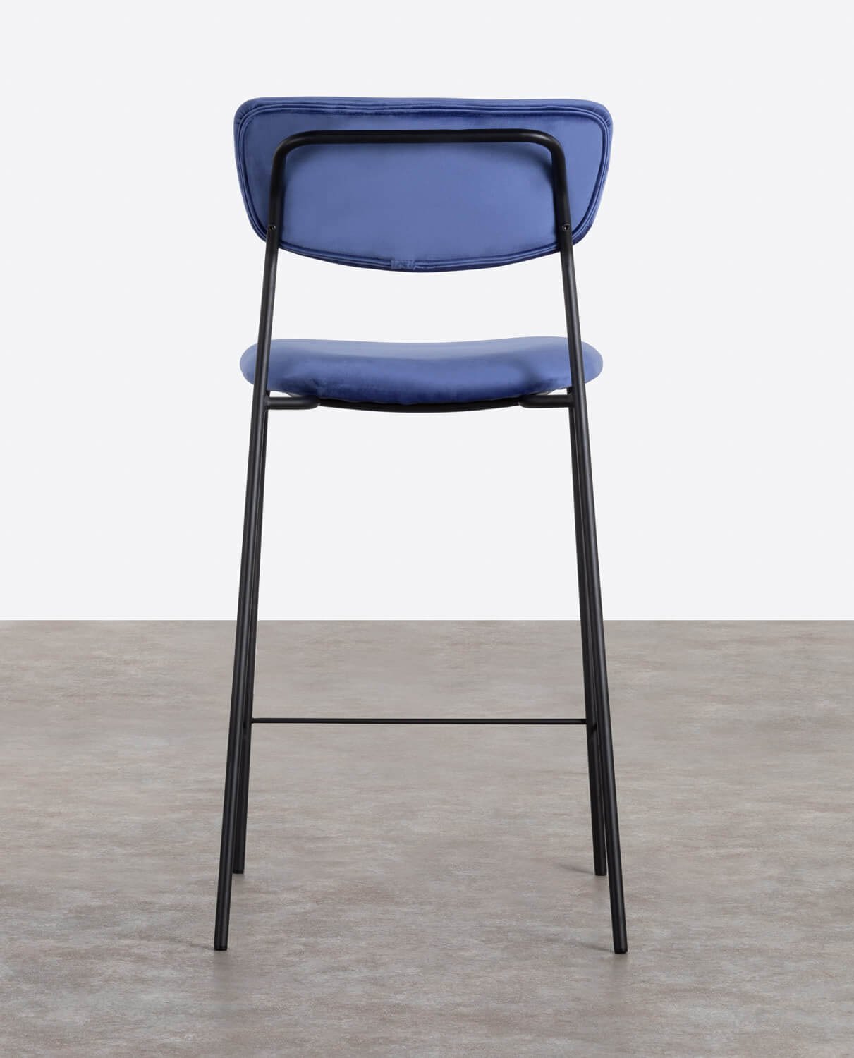 Banco Alto em Metal e Veludo (70 cm) Morgan , imagem de galeria 5