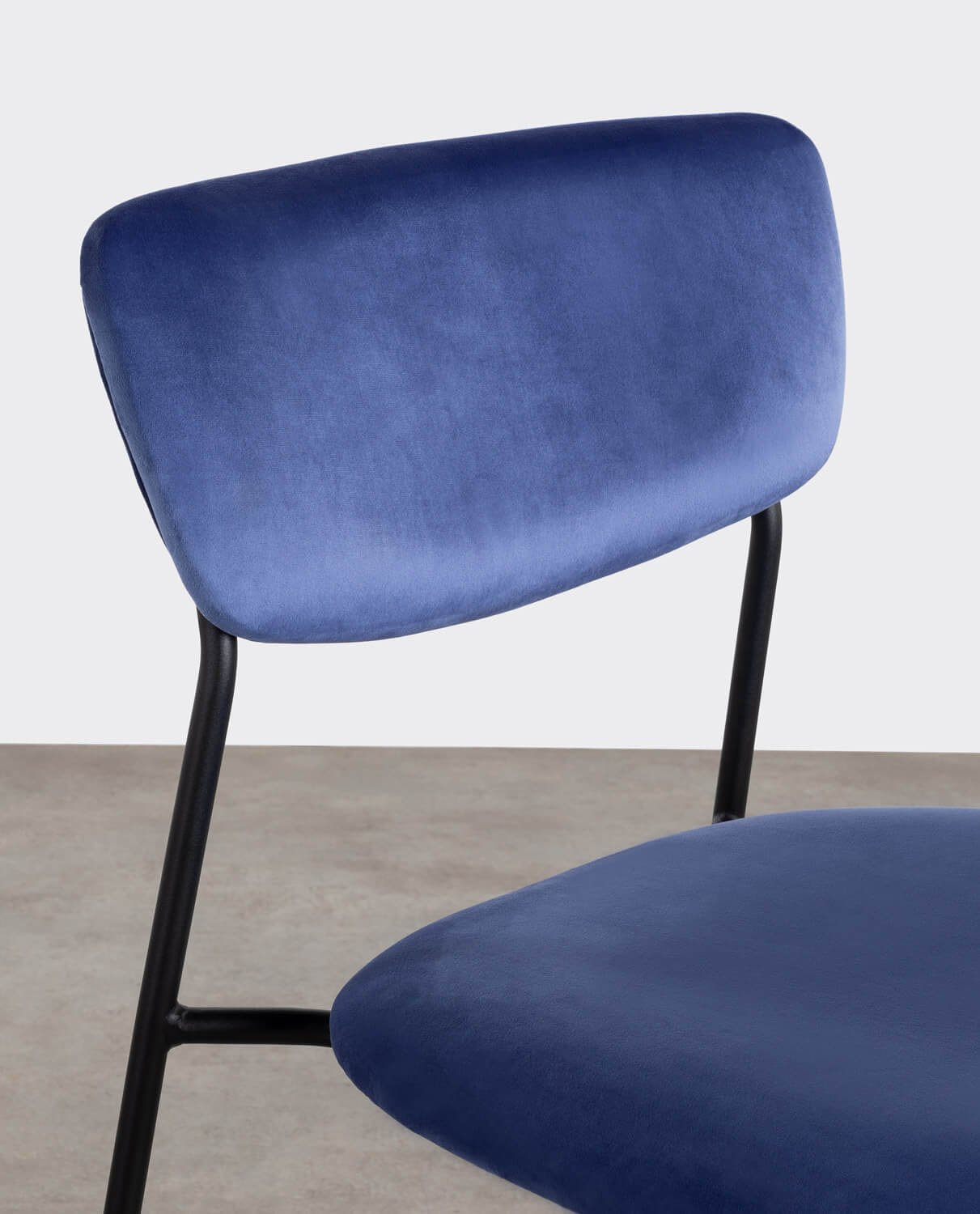 Banco Alto em Metal e Veludo (70 cm) Morgan , imagem de galeria 7