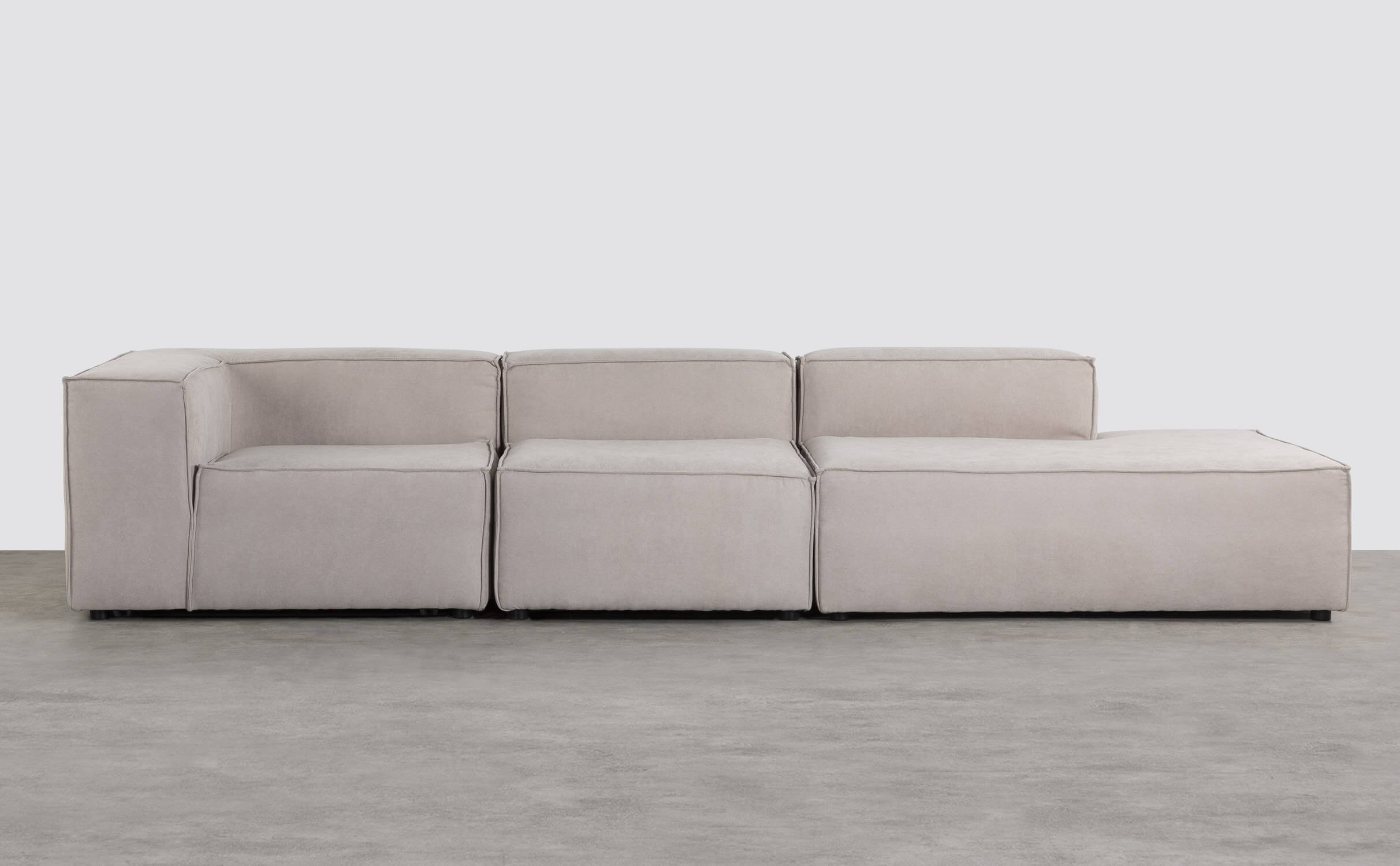 Sofá Modular de 3 Peças com Divam em Tecido Jordan XL, imagem de galeria 1