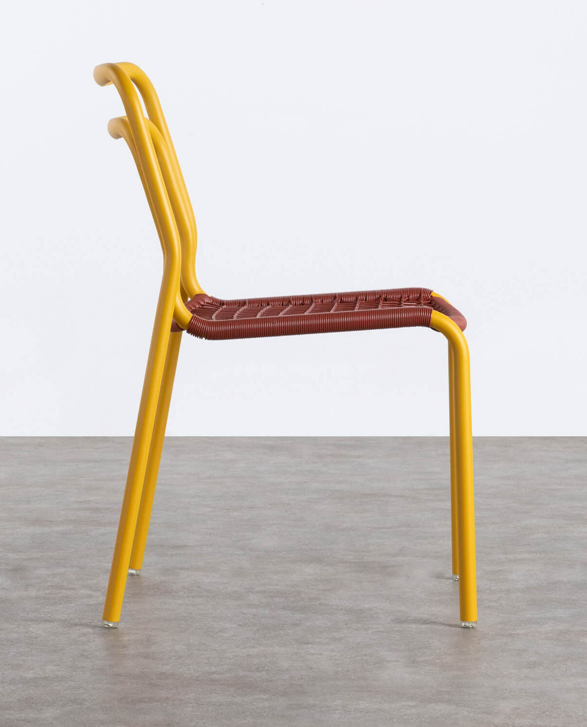 Cadeira de Jantar em Alumínio e Vime Sintético Kor, imagem de galeria 2