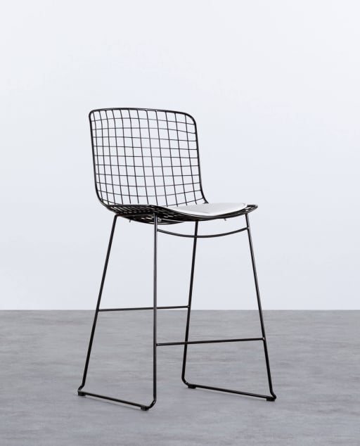 Banco Alta de Metal (66 cm) Encosto Alto Aras 