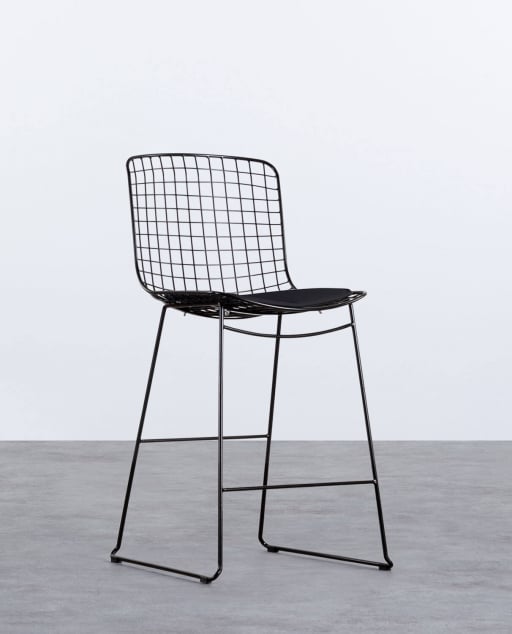 Banco Alta de Metal (66 cm) Encosto Alto Aras