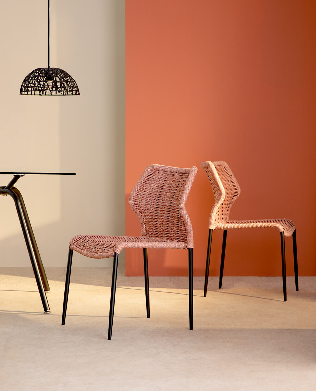 Cadeira de Jantar em Metal e Corda Enaya Just , imagem de galeria 2