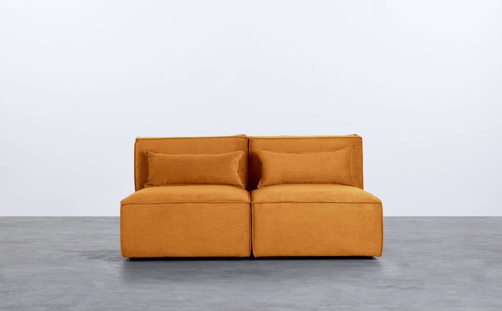 Sofá Modular de 2 Peças em Veludo Kilhe