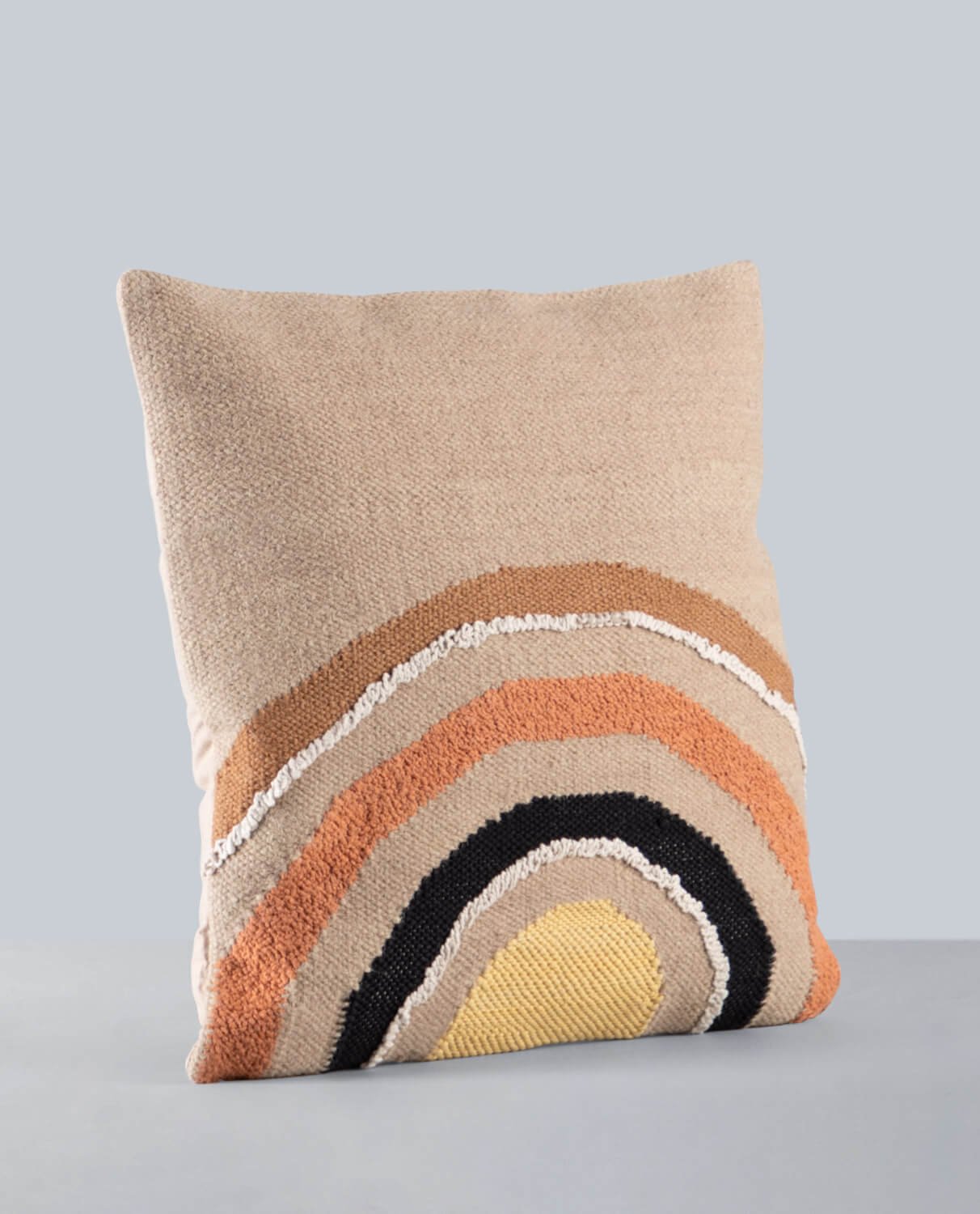 Almofada Quadrada em Lã e Algodão (50x50 cm) Arco-Iris, imagem de galeria 1