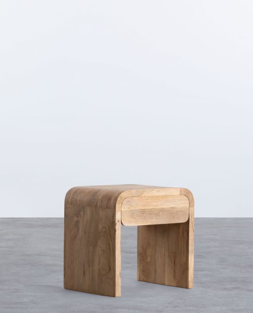 Mesa de Apoio com Gaveta em Madeira de Manga (61x45,5 cm) Vanile