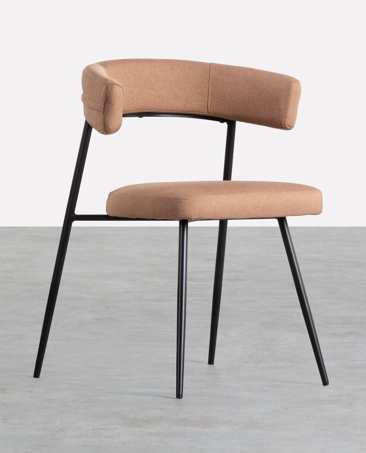 Cadeira de Jantar em Metal e Tecido Eloise , imagem de galeria 1
